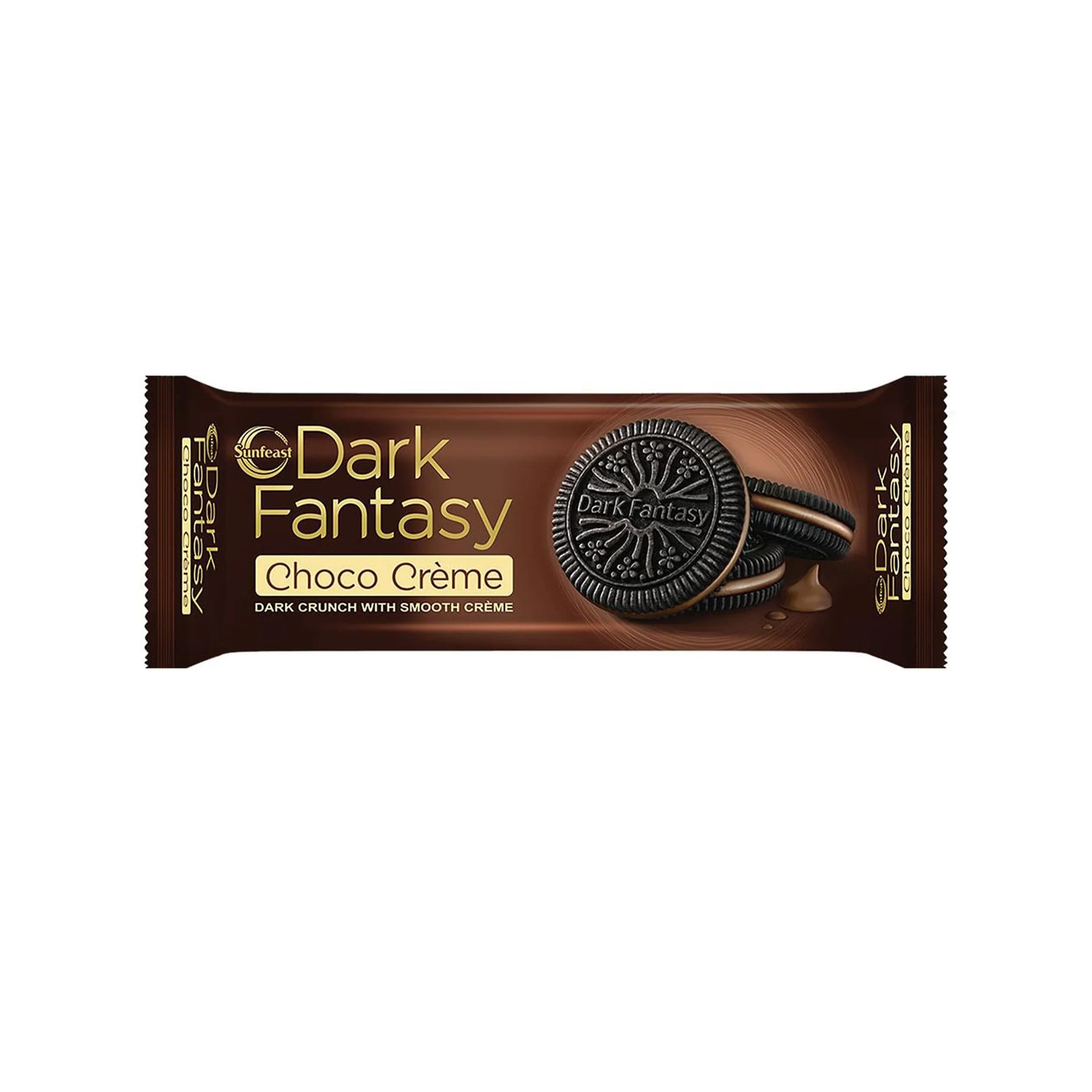 Sunfeast Dark Fantasy Dark Crunch With Choco Creme Sandwich Biscuits, 58.1g